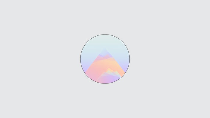 Glasstop Abstract Mountain Landscape