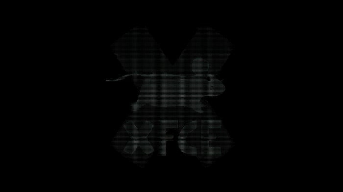 Xfce logo with a running mouse