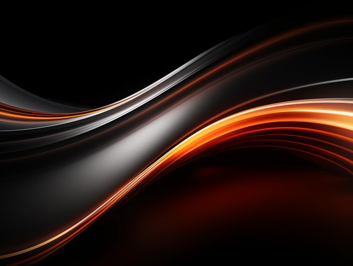 Dark Abstract Flowing Lines