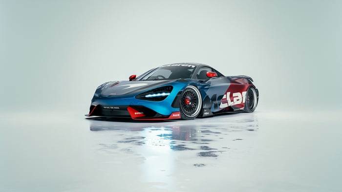 McLaren 765LT with a custom livery