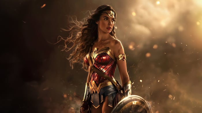 Wonder Woman in battle