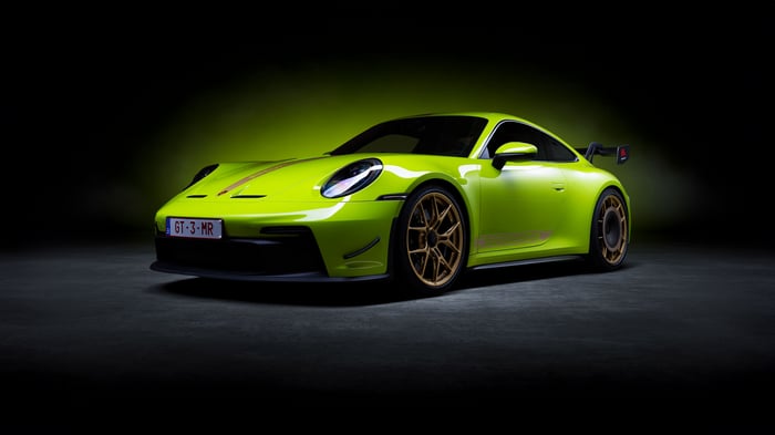 Lime Green Porsche 911 GT3 R