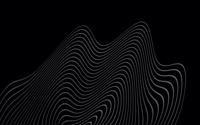 Dark wavy lines on black background