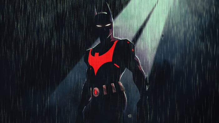 Batman Beyond in the Rain