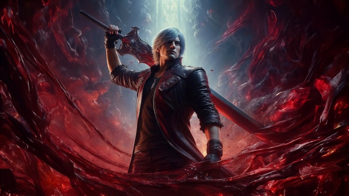 Dante from Devil May Cry 5 with sword