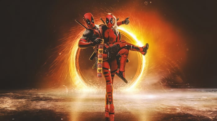 Deadpool and Domino with Protection