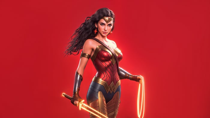 Wonder Woman with Lasso and Sword