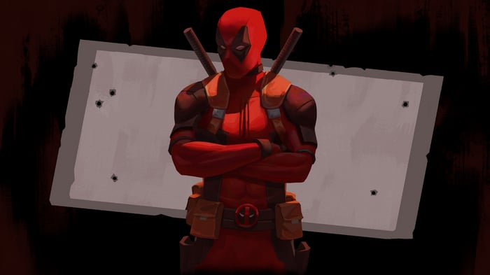 Deadpool with Crossed Arms