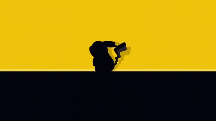 Pikachu Silhouette Minimalist Design