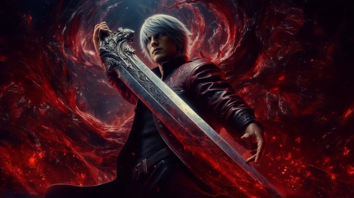 Dante from Devil May Cry 5 with sword