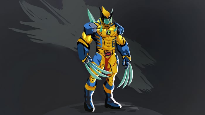Wolverine with Ben 10 Omnitrix