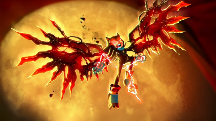 Shadow the Hedgehog with demonic wings