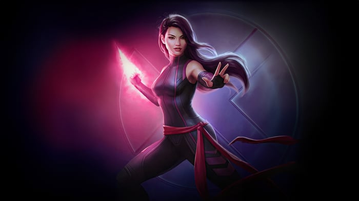 Psylocke from X-Men with psychic katana