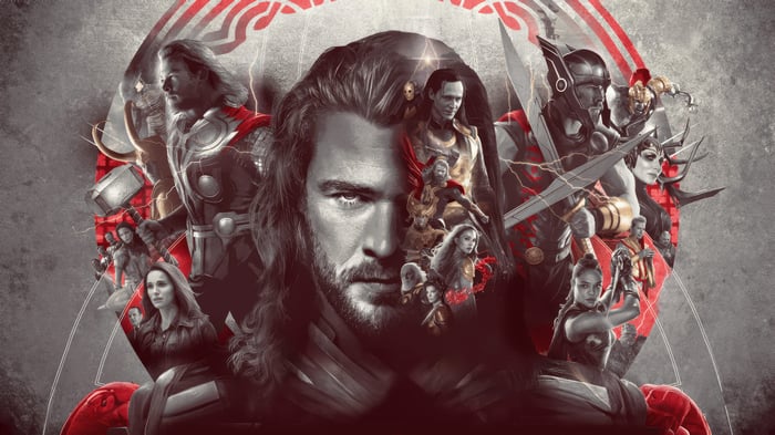 Thor Ragnarok Characters Collage