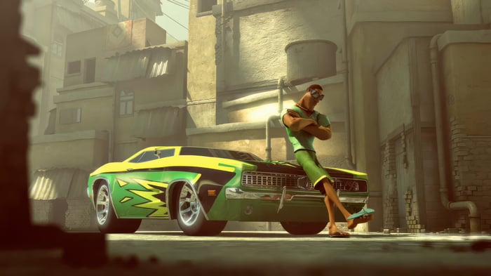 Need For Speed Nitro car and man