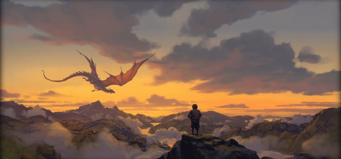 Tyrion Lannister and Dragon in Game of Thrones