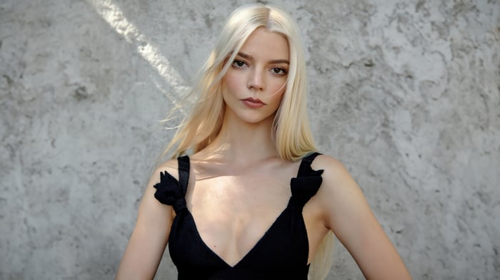 Anya Taylor Joy in Black Dress