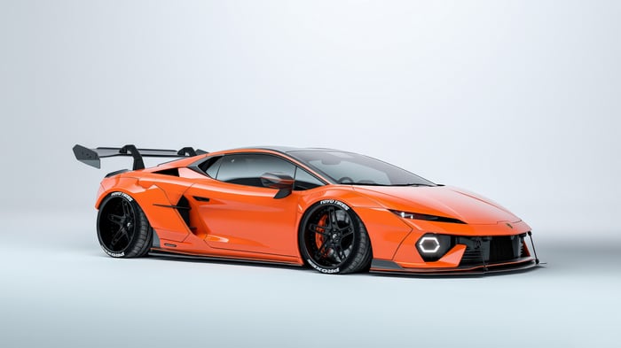 Orange Lamborghini Temerario Widebody Kit