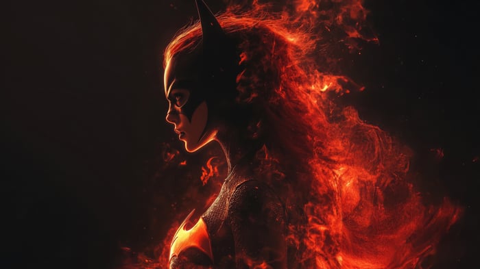 Batgirl engulfed in flames