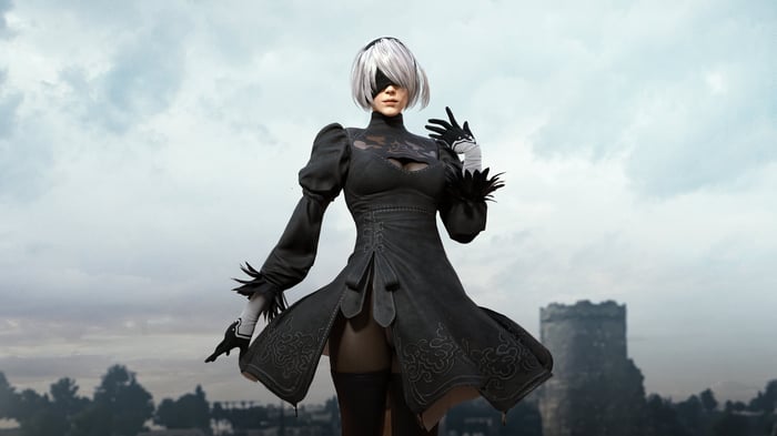 2B from Nier Automata in PUBG
