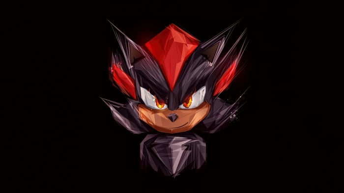 Shadow the Hedgehog close-up portrait
