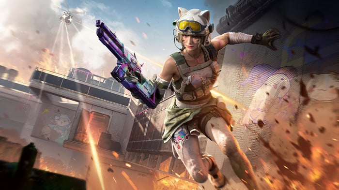 Call of Duty Mobile X Each Meow Character with Gun