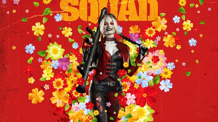 The Suicide Squad 4K: Harley Quinn with Flowers