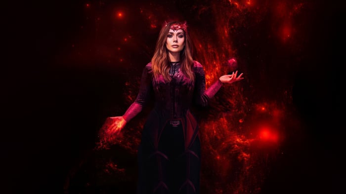 Scarlet Witch with red energy