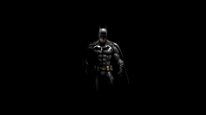 Batman in a dark suit