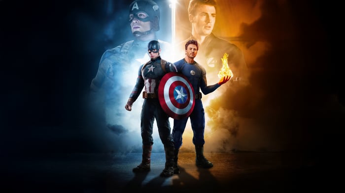 Captain America and Human Torch
