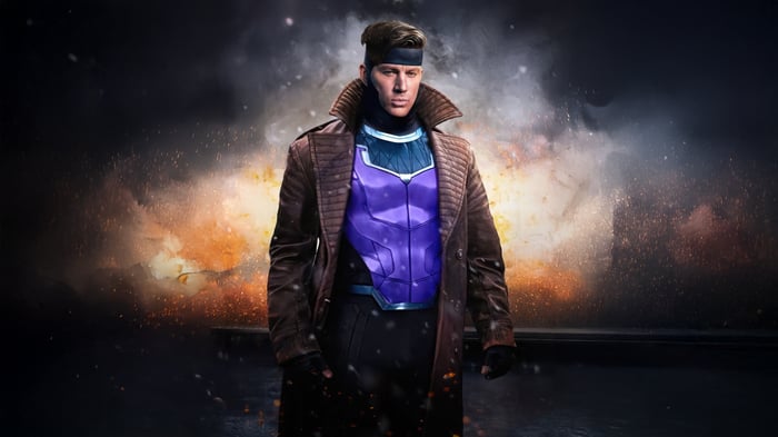Gambit in Battle Ready Pose
