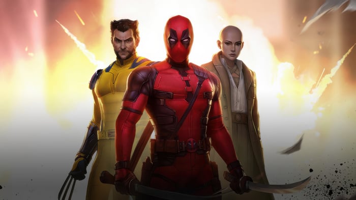 Deadpool, Wolverine, and Psylocke in Marvel Future Fight