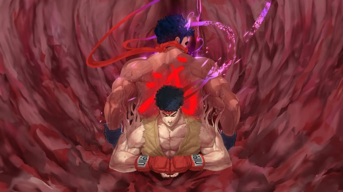 Ryu and Kage from Street Fighter