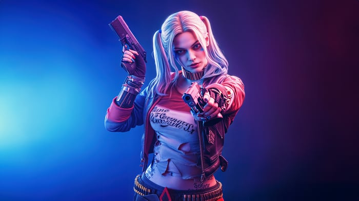 Harley Quinn with Guns