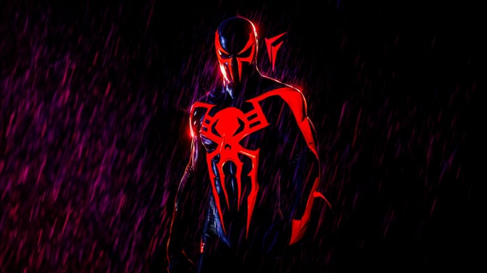 Spider-Man 2099 in the Rain
