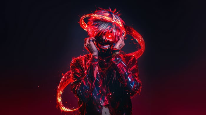 Tokyo Ghoul Ken Kaneki with Red Aura