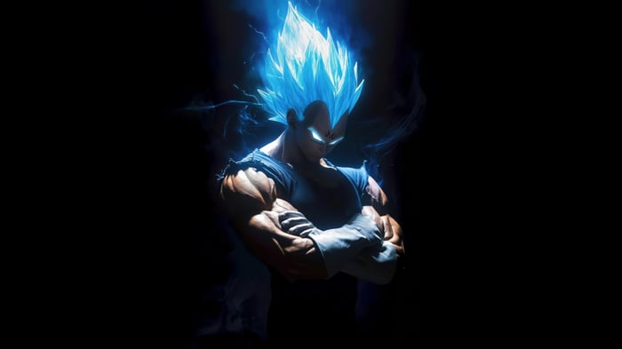 Vegeta in Super Saiyan Blue