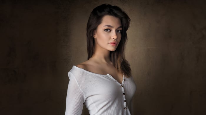 Girl in White Clothing