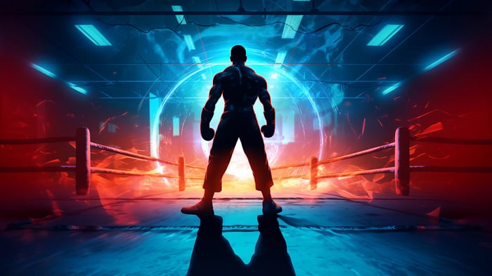 Box To The Beat VR Boxer Silhouette