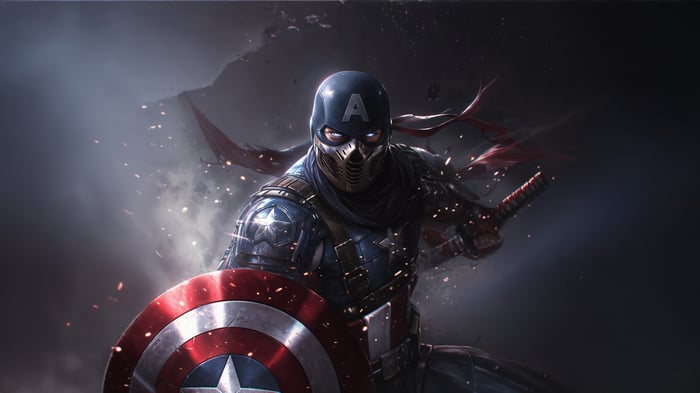 Captain America Vengeance with Shield and Sword