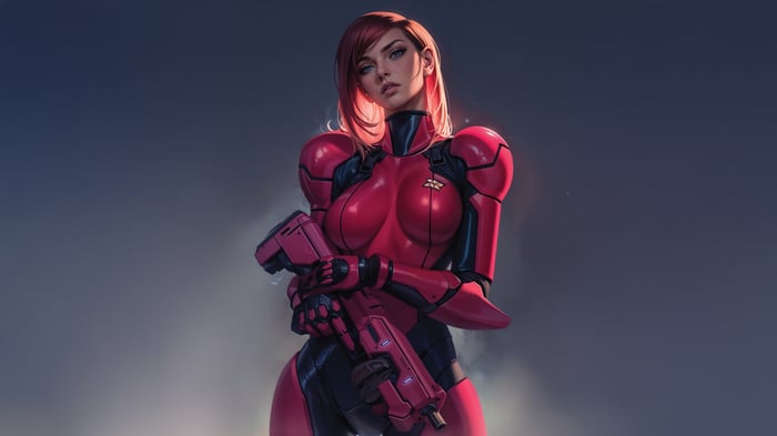 Crimson Elite Operative with a Gun