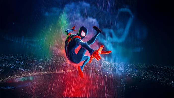 Miles Morales in the rain