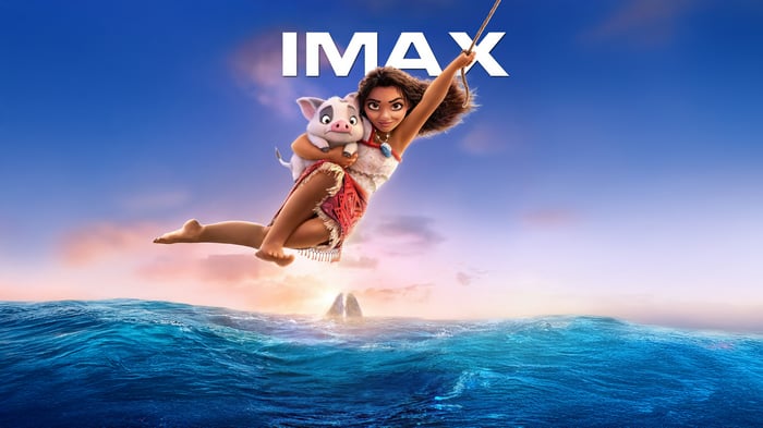 Moana and Pua on IMAX Poster