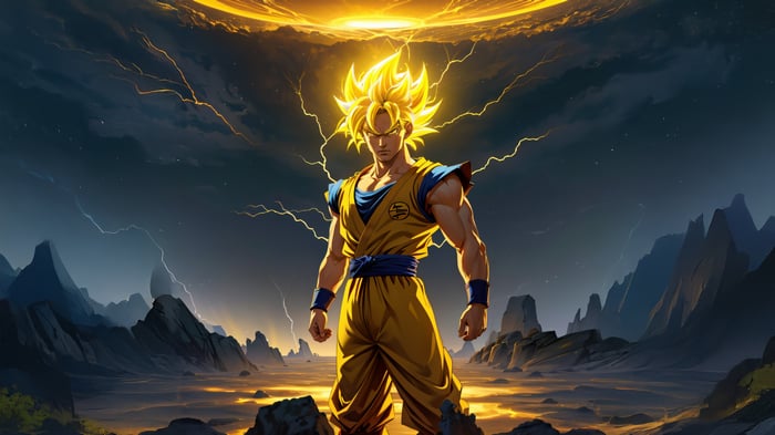 Goku Super Saiyan in Dragonball Z