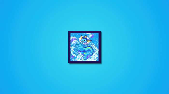 Vaporeon swimming in water