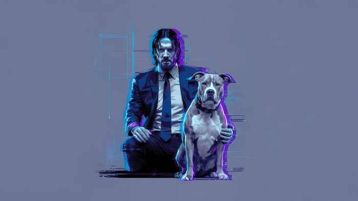 John Wick and his dog