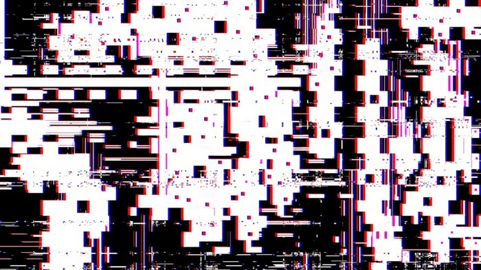 Glitch Art Distortion Abstract Pattern