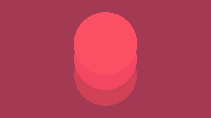 Pastel Red Circles Stacked