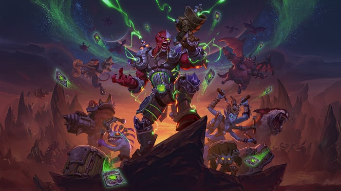 Hearthstone Key Art with Demons and Orcs