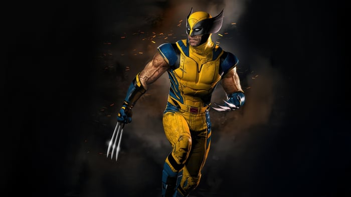 Wolverine in his classic yellow and blue costume